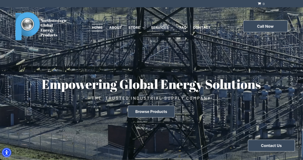 Northwestern Global Energy website screenshot